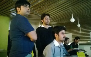 Our PM Ammar Yasir, and developers Asad and Aneel.